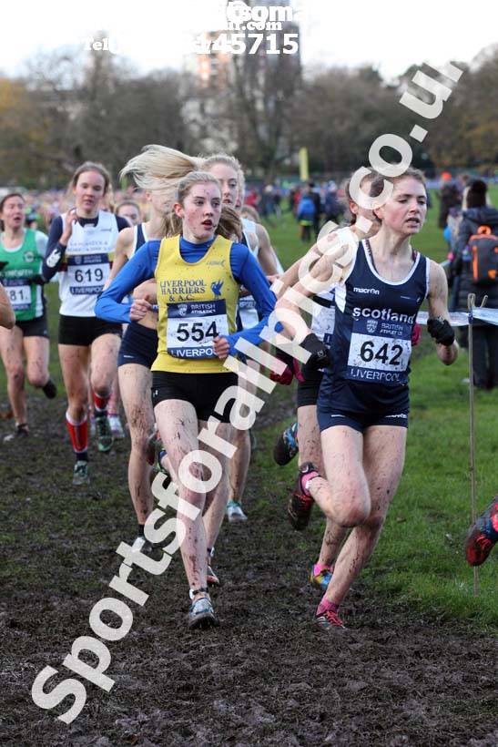 Womens under-17s and IAAF Junior Womens 2017 British Athletics Liverpool Cross Challenge, Sefton Park, Liverpool. Photo:  David T. Hewitson/Sports for All Pics
